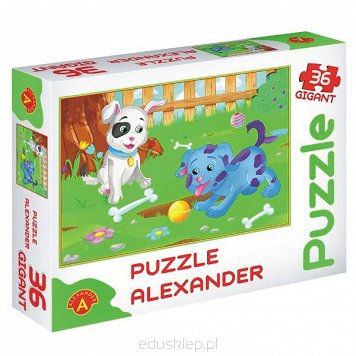 Puzzle 36 Elementów Gigant Małe Psy Alexander