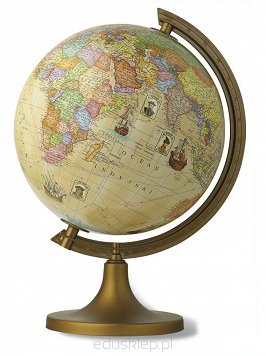 Globus z trasami odkrywców 25 cm