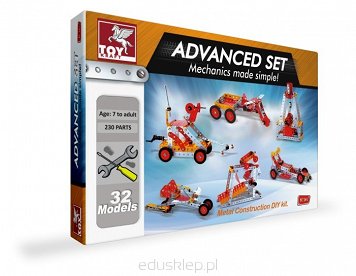 Metalowe konstrukcje 32 modele - Advanced Set 32 models. Toy Kraft