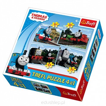 Puzzle 4 W1 Mix Thomas & Friends Trefl