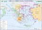 Grecja w okresie wojny peloponeskiej - historyczna mapa ścienna dwustronna