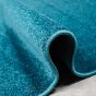 Dywan dla dzieci Portofino N jednokolorowy niebieski Atest 120 x 170 cm grubość dywanu