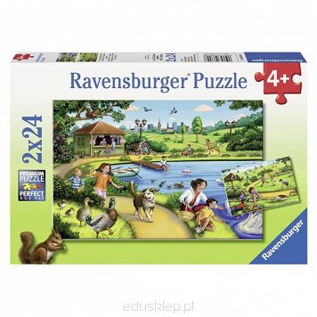 Puzzle 2X24 Elementów Zabawa w Parku Ravensburger