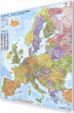 Europa kodowa 97x112 cm. Mapa do wpinania korkowa.