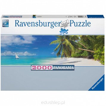 Puzzle 2000 Elementów Panorama Rajska Plaża Ravensburger