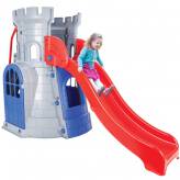 Wieża ze zjeżdżalnią zamek domek plac zabaw dla dzieci