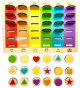 Drewniany sorter kształtów i kolorów Montessori