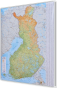 Finlandia drogowo-fizyczna 88x122cm. Mapa magnetyczna.
