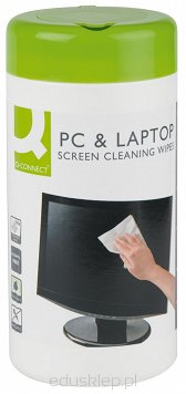 Ściereczki Q-Connect czyszczenia ekranów białe a
