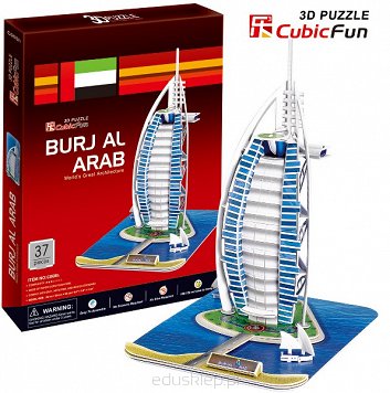 Puzzle 3D Budynek Buraj Al Arabia Cubicfun