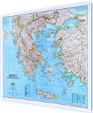 Grecja i Morze Egejskie 82x60cm. Mapa magnetyczna.