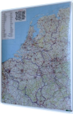 Beneluks (Belgia, Holandia, Luksemburg) drogowa 94x105cm. Mapa magnetyczna.