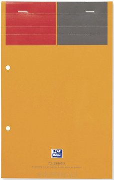 Notatnik Oxford International Notepad A4+ 8linia 80 kartek żółte kartki 