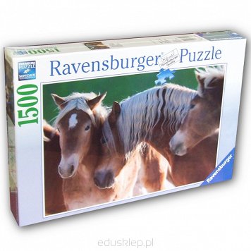 Puzzle 1500 Elementów Szczęśliwe Konie Ravensburger