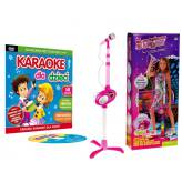 Mikrofon na statywie + DVD karaoke dla dzieci