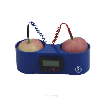Zegar zasilany „baterią owocową” , demonstrujący zasadę działania ogniwa elektrochemicznego. Wbudowany zegar LED działa przy zastosowaniu m.in. dwóch ziemniaków, pomarańczy, cytryn lub grejpfrutów.

W jego skład wchodzą: elektroda miedziana, elektroda cynkowa, uchwyt owocu/warzywa, zegar i przewody połączeniowe.