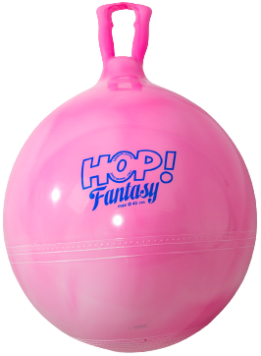 Piłka do skakania Hop Fantasy pink lollipop Gymnic widok piłki