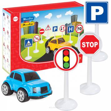  Zestaw edukacyjny mini znaków drogowych