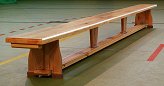 Ławka gimnastyczna 3,5 m nogi drewniane