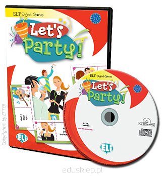 Let's Party - digital edition to gra językowa przeznaczona do pracy z wykorzystaniem komputera, lub tablicy interaktywnej ukierunkowana na naukę słownictwa i wyrażeń angielskich związanych ze wspólnym spędzaniem czasu oraz organizowaniem różnego rodzaju spotkań towarzyskich i przyjęć.
