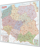 Polska kodowa mapa magnetyczna 110x100 cm