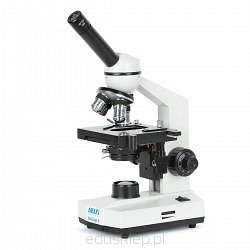 Mikroskop Delta Optical BioStage II został wyposażony, aż w 3 obiektywy 4x, 10x, 40x, oraz obiektyw immersyjny, którego zastosowanie gwarantuje dużą rozdzielczość w powiększeniu od 40x do 1000x. Dzięki zastosowaniu modułowego zasilania akumulatorowego możliwe jest korzystanie z mikroskopu bez dostępu do sieci elektrycznej. Nowy, ulepszony Mikroskop Delta Optical BioStage II z zestawem preparatów 25 szt. to idealne narzędzie do rozpoczęcia przygody z mikroświatem!