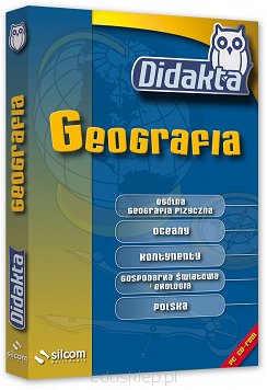 Didakta - Geografia, to multimedialny program edukacyjny przeznaczony do powtórki i poszerzania wiadomości z zakresu geografii i orientacji na mapie, dla klas 1-3 na poziomie gimnazjum.