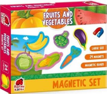 Magnetic set: Fruits and Vegetables gra magnetyczna widok pudełka