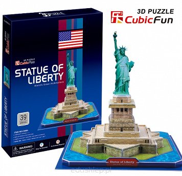 Puzzle 3D Statua Wolności Cubicfun