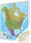 Ameryka Północna polityczna 105x120cm. Mapa do wpinania korkowa