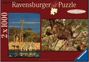 Puzzle 2X1000 Elementów Dzikie Życie Ravensburger