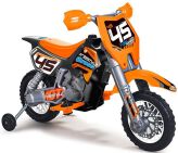 Motocykl Cross Pomarańczowy na Akumulator 6V dla Dzieci Feber