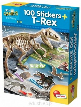 I`m a Genius Dino 100 Stickers T-Tex
