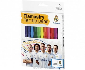 Flamastry 12 kolorów Real Madryt