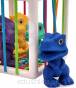 Elastyczna Kostka Sensoryczna Sorter dla Dzieci Kolorowe Dinozaury 6 el. WOOPIE widok przybliżenia