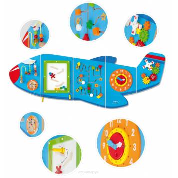 Drewniane Grube Puzzle od Tooky Toy dla dzieci od 12 miesiąca życia to idealne rozwiązanie do domu, jak i do przedszkola. Składa się z planszy, oraz 7 elementów ze zwierzątkami domowymi, które należy do niej zamontować. Na drewnianej podstawce znajdują się wgłębienia, które swoim kształtem odpowiadają kolorowym puzzlom. Dzięki zabawce dziecko rozwija koordynację wzrokowo-ruchową.