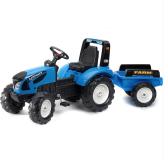 Traktor Landini niebieski na pedały z przyczepką od 3 lat