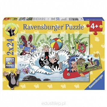 Puzzle 2X24 Elementów Krecik i Przyjaciele Ravensburger