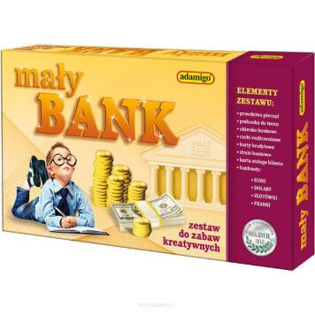 Mały bank to zabawa edukacyjna, dzięki której Twój maluszek będzie musiał wejść w rolę urzędnika bankowego.