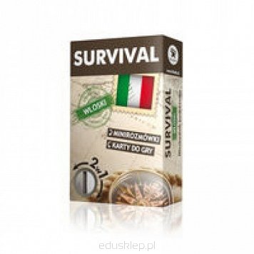Survival - Język włoski - minirozmówki i karty do gry 2w1