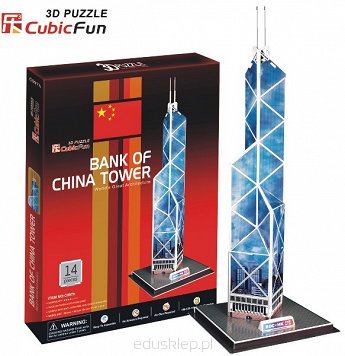 Puzzle 3D Budynek Bank Of China Cubicfun