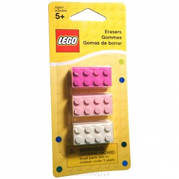 Lego Gumki do Mazania 3 sztuki Różowa ...