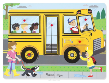 Puzzle dźwiękowe - autobus szkolny 