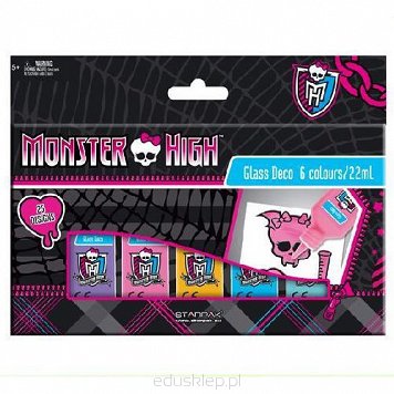 Witraż Farby 6 kolorów Monster High Starpak