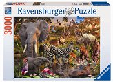 Puzzle 3000 Elementów Afrykańskie Zwierzęta Ravensburger