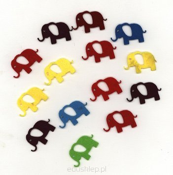 Miniaturki filcowe - słoń