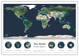 Świat satelitarny mapa ścienna