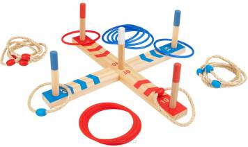 Drewniana Gra Fun Serso Zręcznościowa Ring Cross Tooky Toy widok produktu