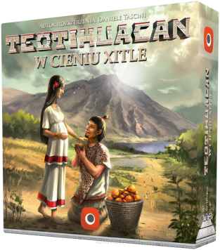 W cieniu Xitle dodatek do gry Teotihuacan: Miasto bogów widok pudełka