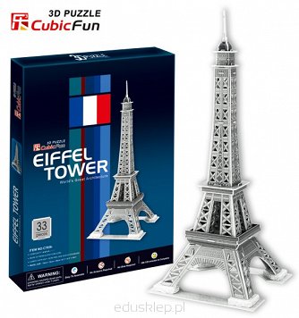Puzzle 3D Wieża Eiffel Cubicfun